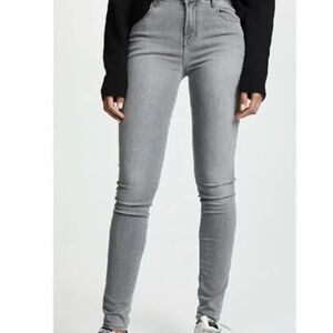 J Brand Grey Denim Super Skinny Maria Jeans, Grey Wash, Size 29